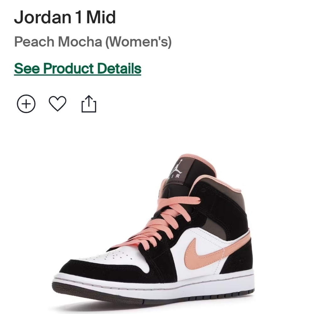Jordan 1 MidPeach Mocha